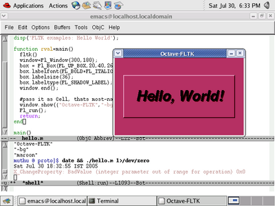 ./octave-fltk screenshot